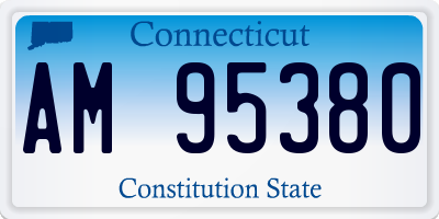 CT license plate AM95380