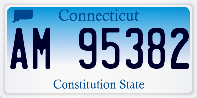 CT license plate AM95382