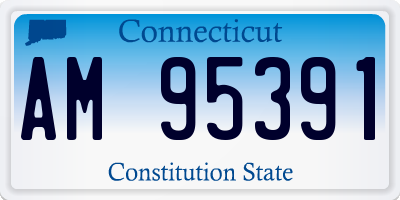 CT license plate AM95391