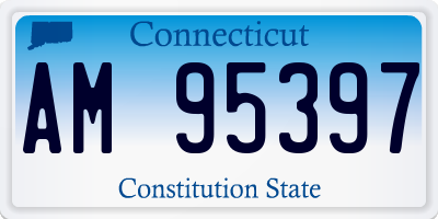 CT license plate AM95397