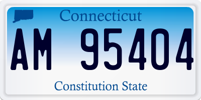CT license plate AM95404