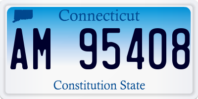 CT license plate AM95408