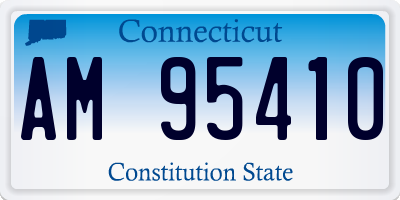 CT license plate AM95410