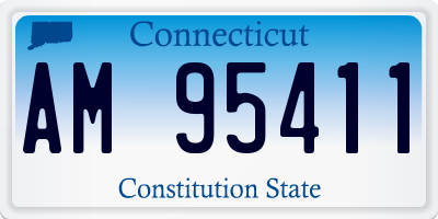 CT license plate AM95411