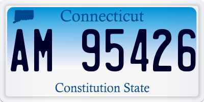 CT license plate AM95426