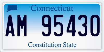 CT license plate AM95430