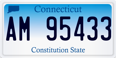 CT license plate AM95433