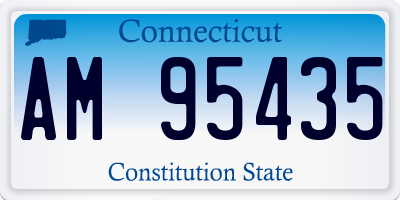 CT license plate AM95435