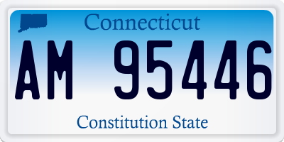 CT license plate AM95446