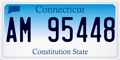 CT license plate AM95448