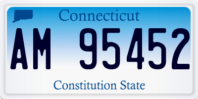 CT license plate AM95452