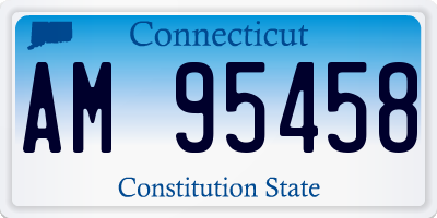 CT license plate AM95458