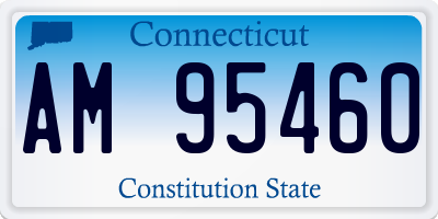 CT license plate AM95460