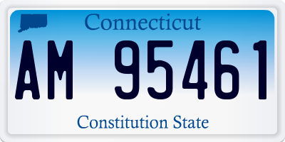 CT license plate AM95461