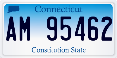 CT license plate AM95462