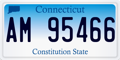 CT license plate AM95466