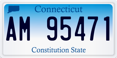 CT license plate AM95471