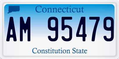 CT license plate AM95479