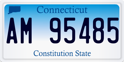 CT license plate AM95485