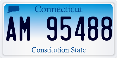 CT license plate AM95488