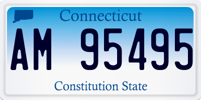CT license plate AM95495