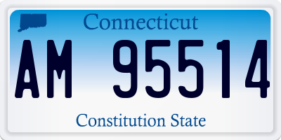 CT license plate AM95514