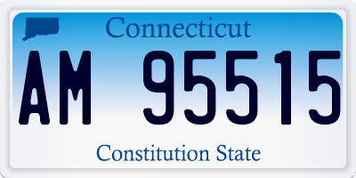 CT license plate AM95515