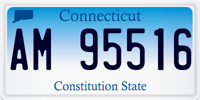 CT license plate AM95516