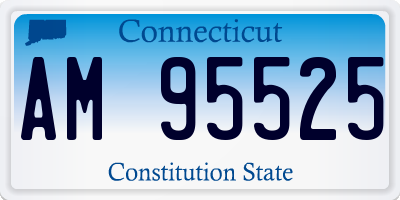 CT license plate AM95525