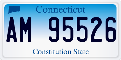CT license plate AM95526