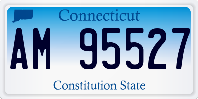 CT license plate AM95527