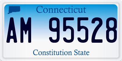 CT license plate AM95528