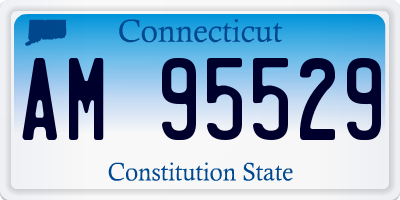 CT license plate AM95529