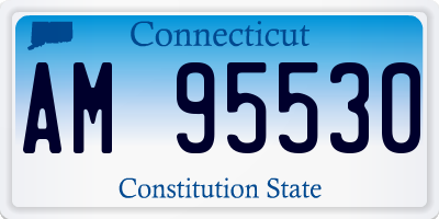 CT license plate AM95530