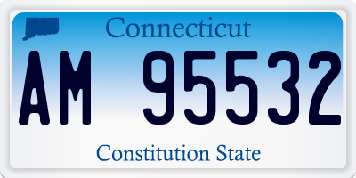 CT license plate AM95532