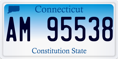 CT license plate AM95538