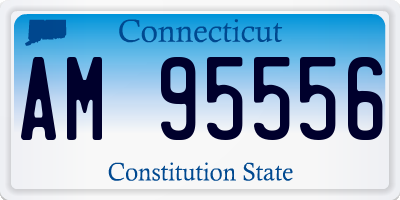 CT license plate AM95556
