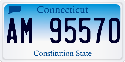 CT license plate AM95570