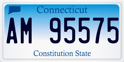 CT license plate AM95575