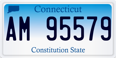 CT license plate AM95579