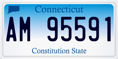 CT license plate AM95591