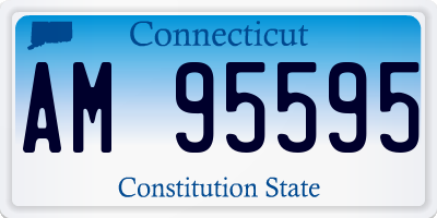 CT license plate AM95595