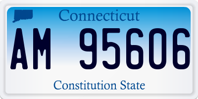 CT license plate AM95606