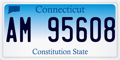 CT license plate AM95608