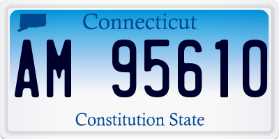 CT license plate AM95610