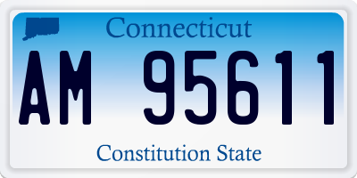 CT license plate AM95611