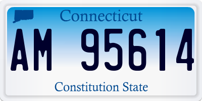 CT license plate AM95614