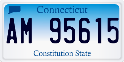 CT license plate AM95615