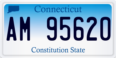 CT license plate AM95620