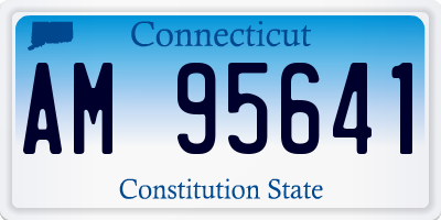 CT license plate AM95641